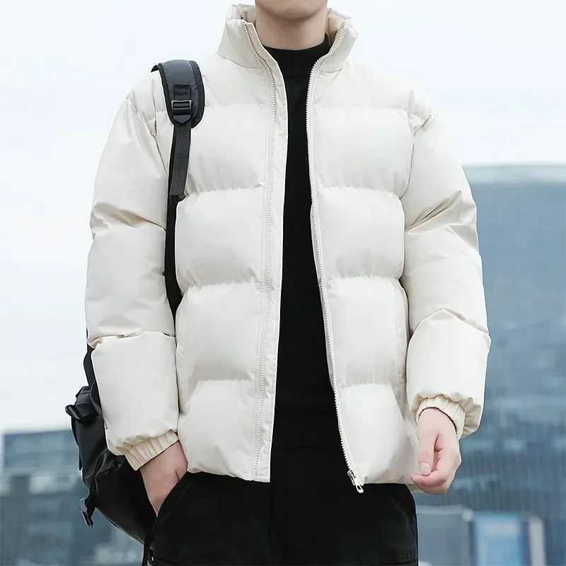 2023Winter Warm Jacket Mens Standing Collar Warm Parka Street Fashion Casual Sports Mens Winter Down Jacket Jackets for Men LX241018