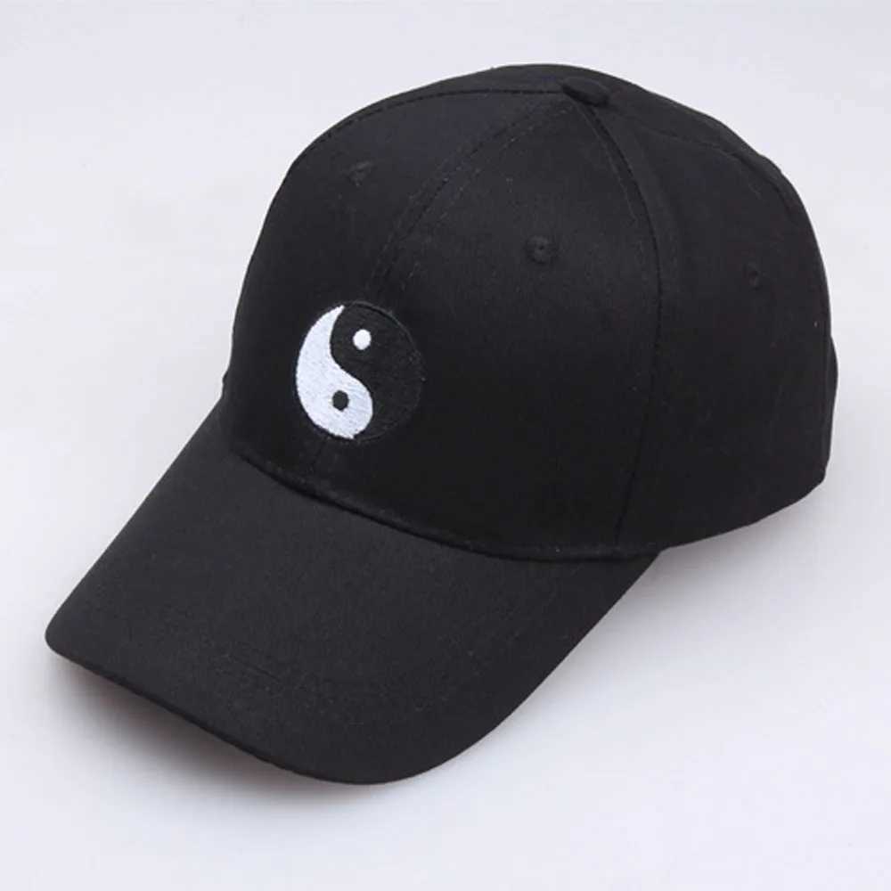 High Quality Dad Hat 100% Cotton Swimming Yin and Yang Gossip Embroidered Hat Snapback Baseball Cap For Men Women Trucker CapsX241018