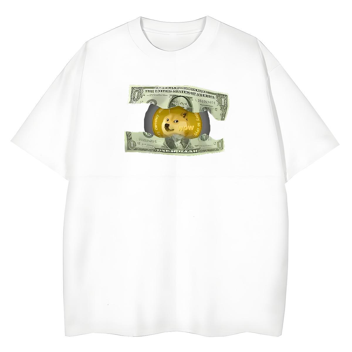 Custom Womens T Shirts 100% Cotton 230g Breathable Short Sleeve Casual Daily Wear dog Lady T shirt Unisex Anime Tshirts