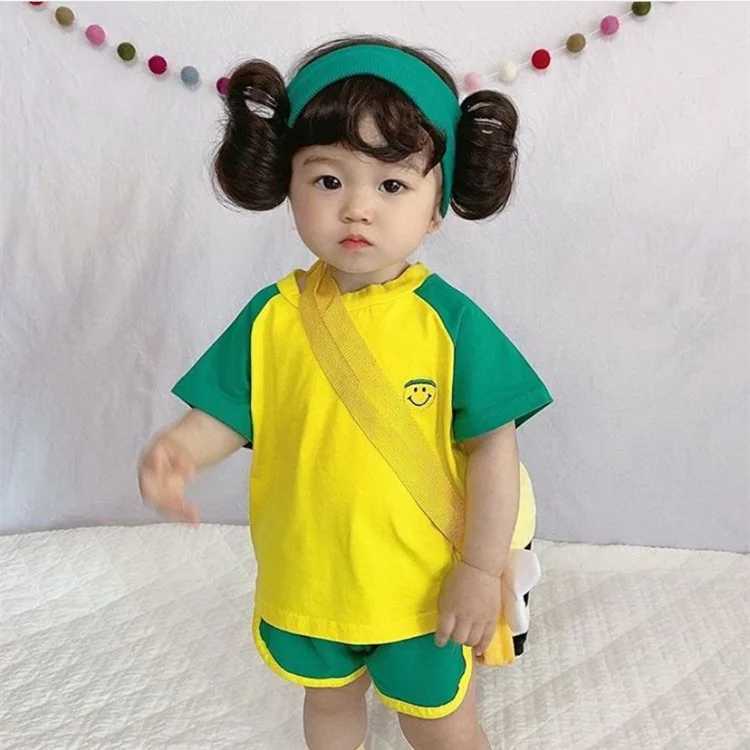 Hair accessories Fashion Cute Buns Baby Girl Wig Hat Cap Hairpiece Cosplay Newborn Children Headbands Headwear for Kids Girls LX241018