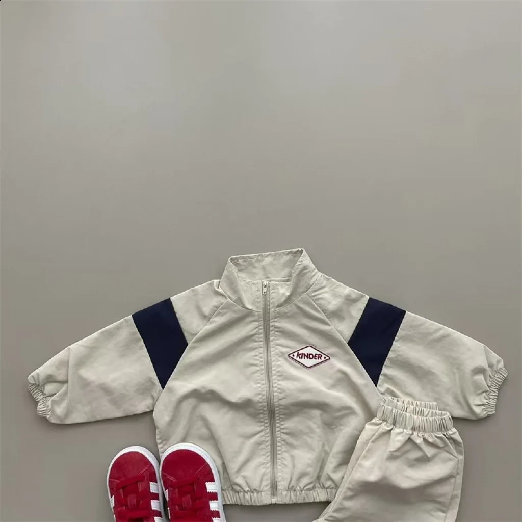 Autumn Baby Gym Suit Kids Boys Zipper Coat Pants 2pcs Suit Infant Girl Casual Clothes Set Toddler Sweatshirt Outfits 241017