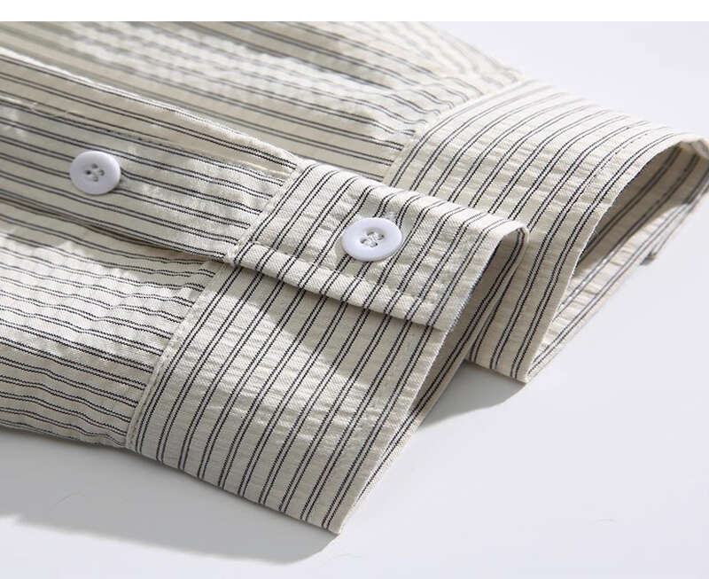 shanshi Men's shirts High street wide striped shirt, men's women's brand, spring autumn top trendy interior casual and handsome versati