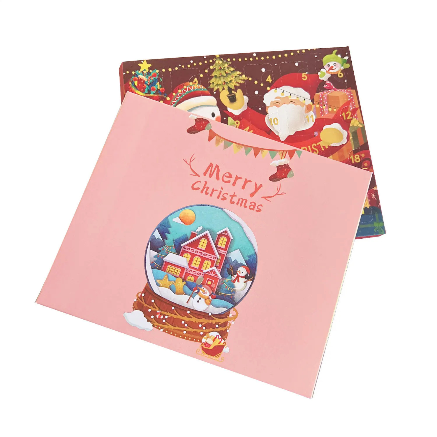 Christmas Arrival 24 Countdown Calendar Gift Box DIY Bracelet Creative Surprise Blind Box Womens Jewelry Set 241018