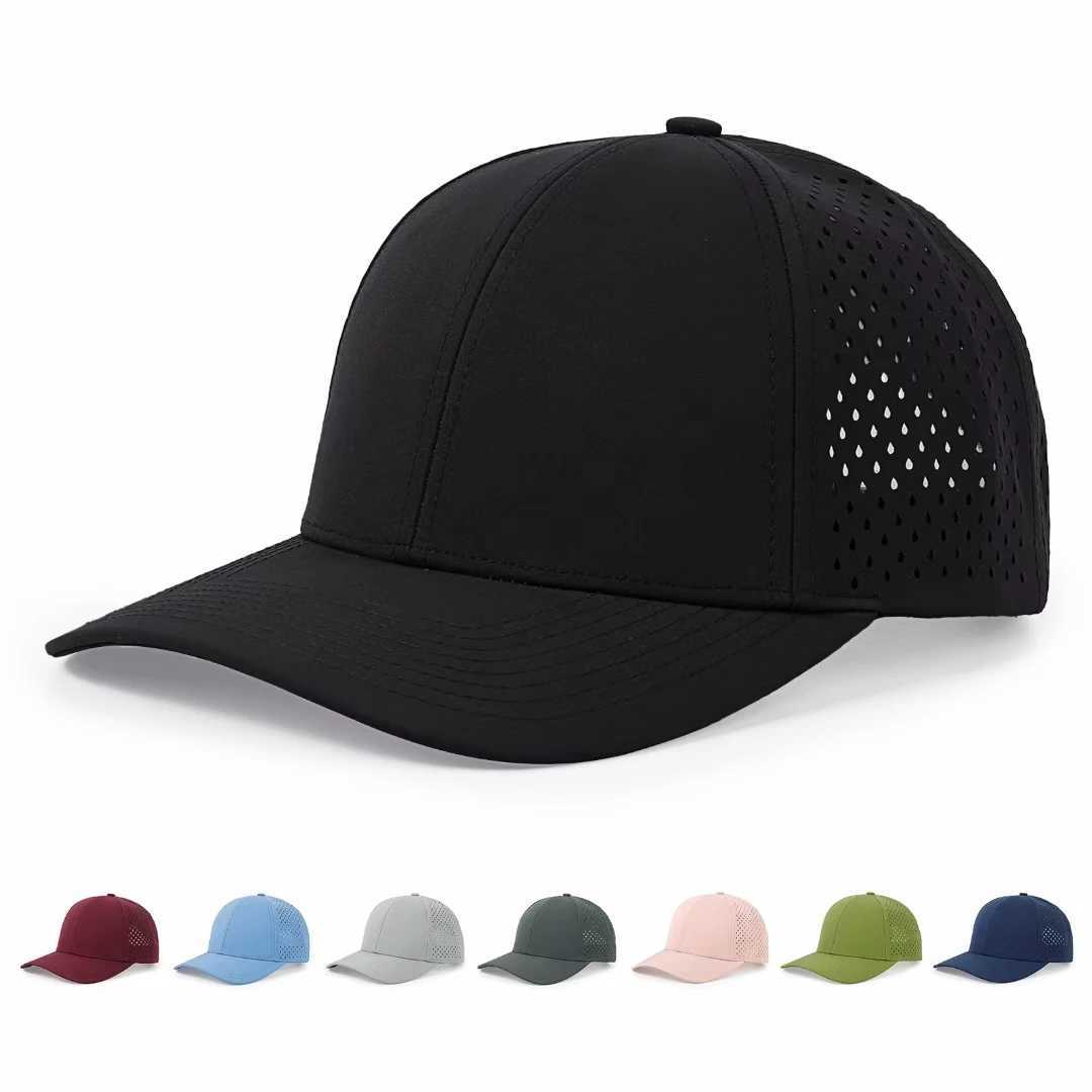 High Quality Waterproof Baseball Cap Solid Mesh Summer Men Women Outdoor Snapback Hats Unisex NewX241018
