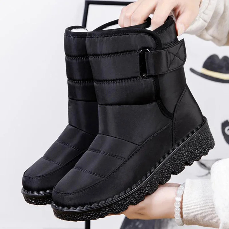 Boots Womens Snow Womens Boots Platform Womens Shoes Fur Keeping Warm Shoes Womens Plush Casual Winter Womens Boots Botas Mujer241018