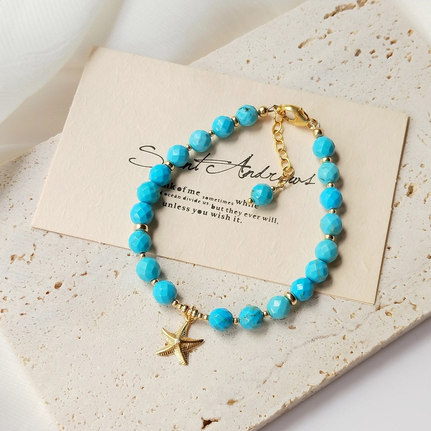 Lii Ji Green Pine Stone Beads 14K Gold Filled Bracelet Natural Stone 3mm/4mm/6mm True Pearl Austrian Crystal Handmade Jewelry 241018