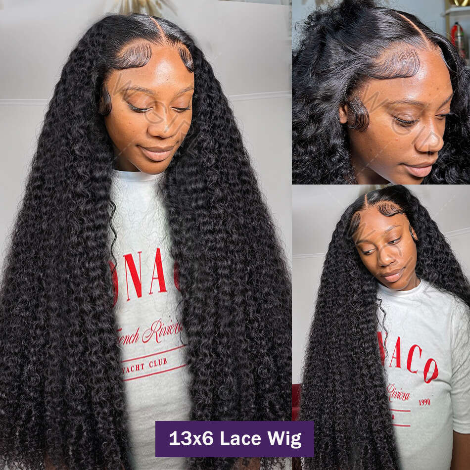 Wigirl Water Curly 3x6 HD Transparent Front Human Hair Wigs Deep Wave 13x4 Lace Frontal Wig 30 Inch 5x5 Closure For Women