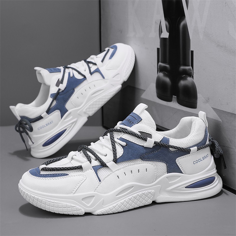Spring Summer New Comfortable, Leisure, Breathable Dad Youth Running and Sports Shoes, Versatile, Tall Men's Shoes