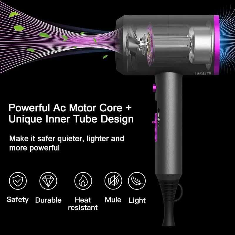 Slopehill professional ion hair dryer power 1800W fast drying low-noise hair dryer W241018