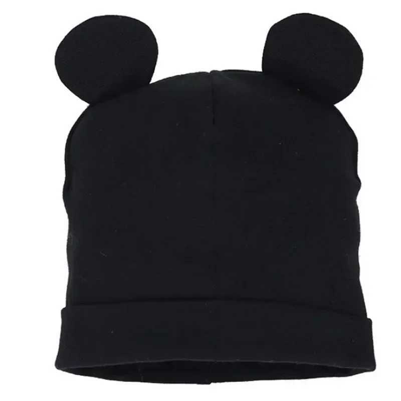 Baby Hat for Boys and Girls Spring Autumn Cute Ears Toddler Hat Infant Cap for Kids Love Papa Mama Print Baby Beanies LX241018