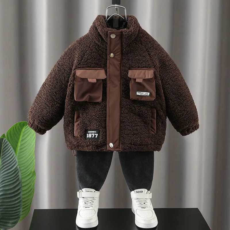 Boys outerwear jacket windproof jacket soft winter autumn cotton high-quality Christmas gift childrens clothing M241018