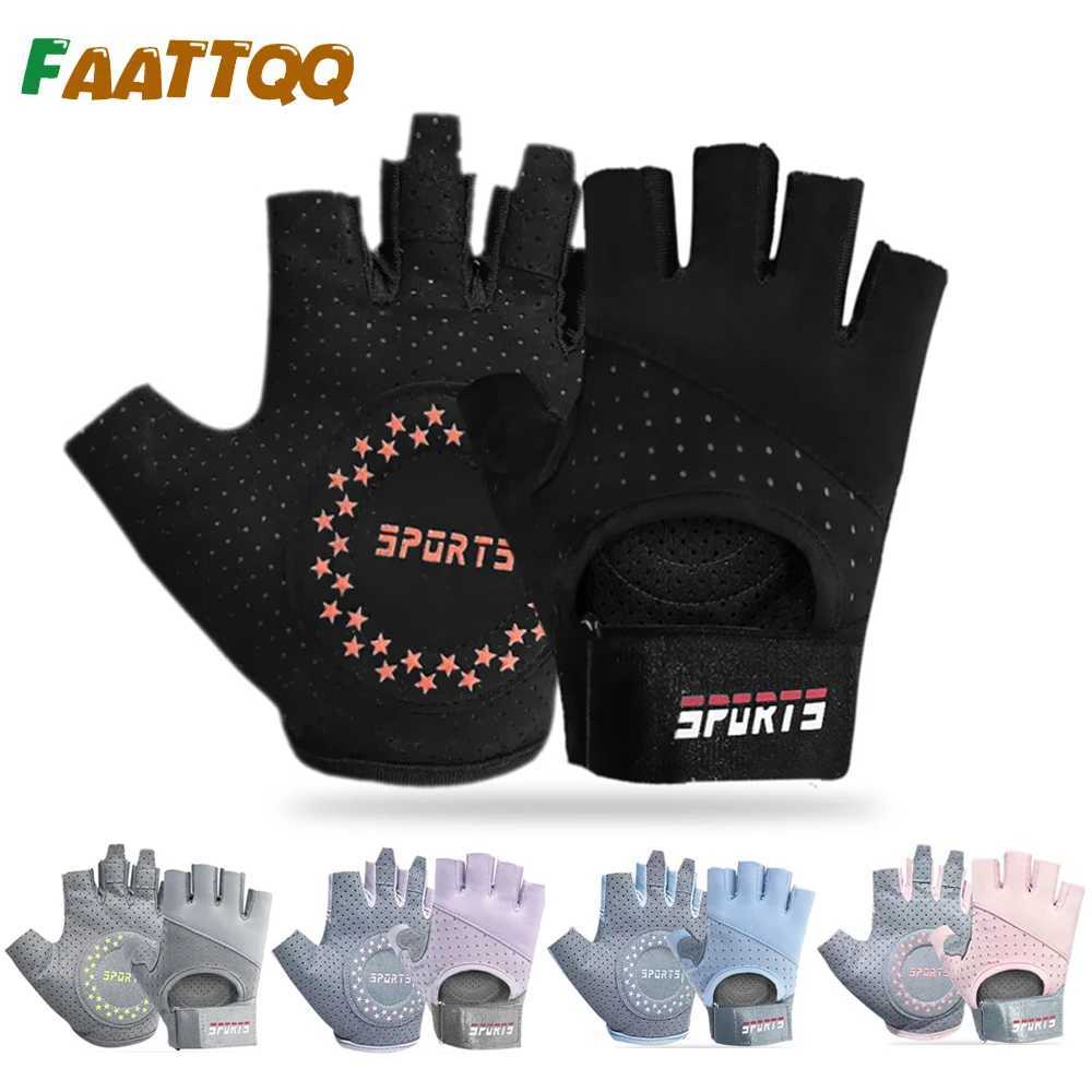 1 pair of male and female sports gloves weightlifting cycling gym training breathing and sniffing fitness glovesW241018