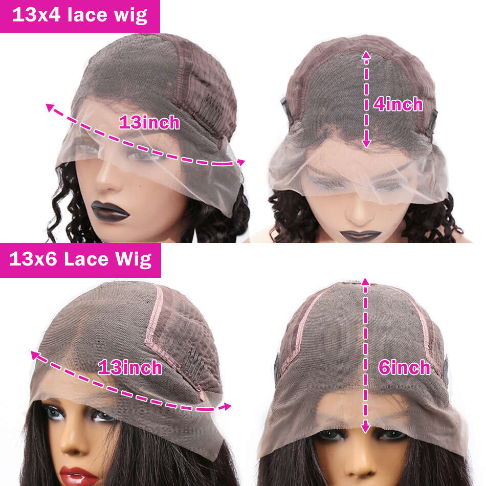 Luvin 250% Bone Straight Highlight Wigs Human Hair 13x6 Front Colored Ombre 13x4 Transparent Lace Frontal Wig For Women
