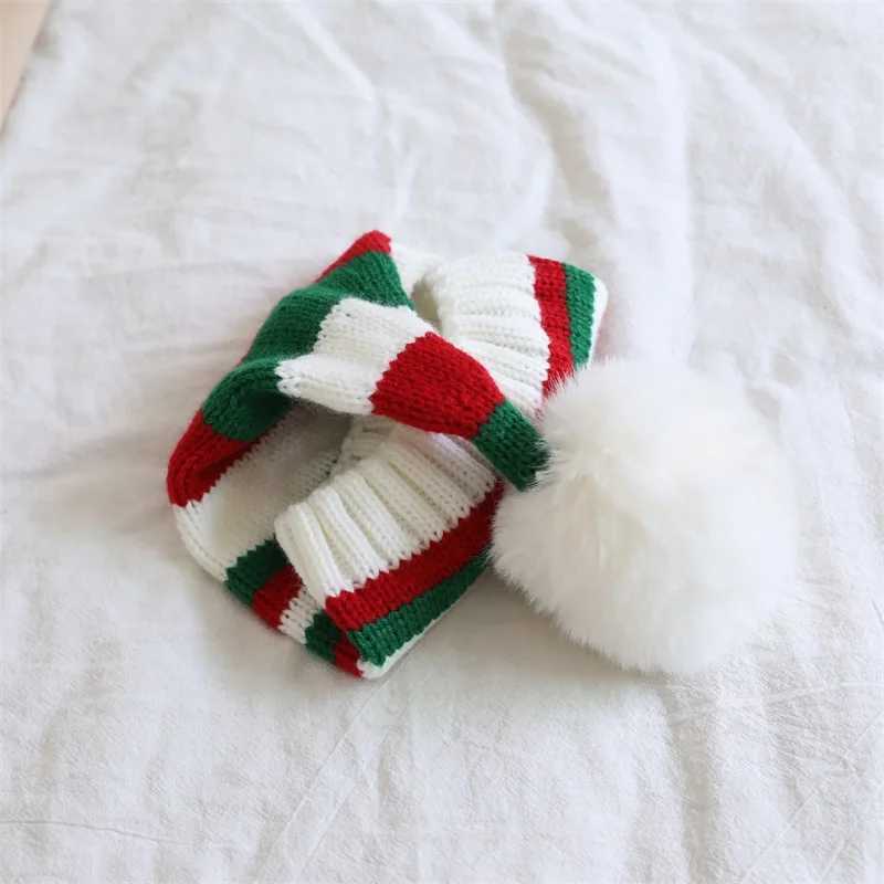 Suefunskry Christmas Knitting Hat Winter Warm Striped Beanie Cap Cold Weather Pom Hat for Kids and Adults LX241018