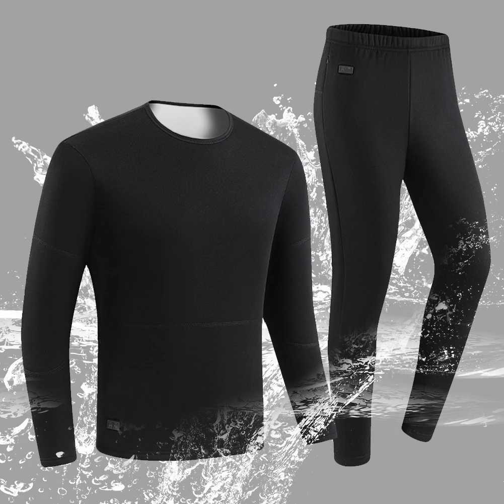 Men's Thermal Underwear 30 Zone Winter Hot Underwear Outdoor Sports Underwear Skateboarding Skiing Set Womens Electric Heating Clothing Y241018JV