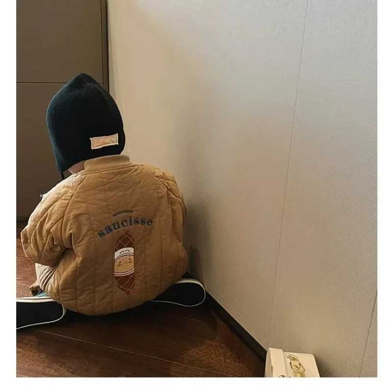 Baby girl boy down jacket children cartoon jacket childrens warm jacket autumn winter childrens clothing Korean style M241018