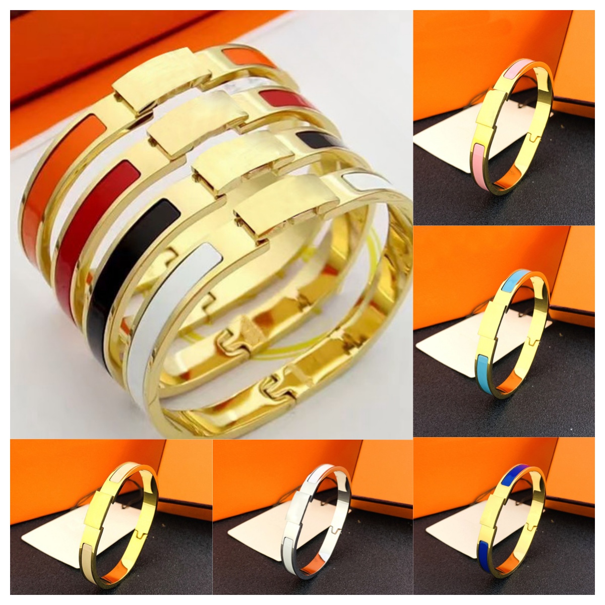 Women gold bracelets bangle bracelet womens gold Bracelets cuff Bracelet gold Bangle 18k gold plated stainless steel bangles 8mm bracelets armband jewelry gift
