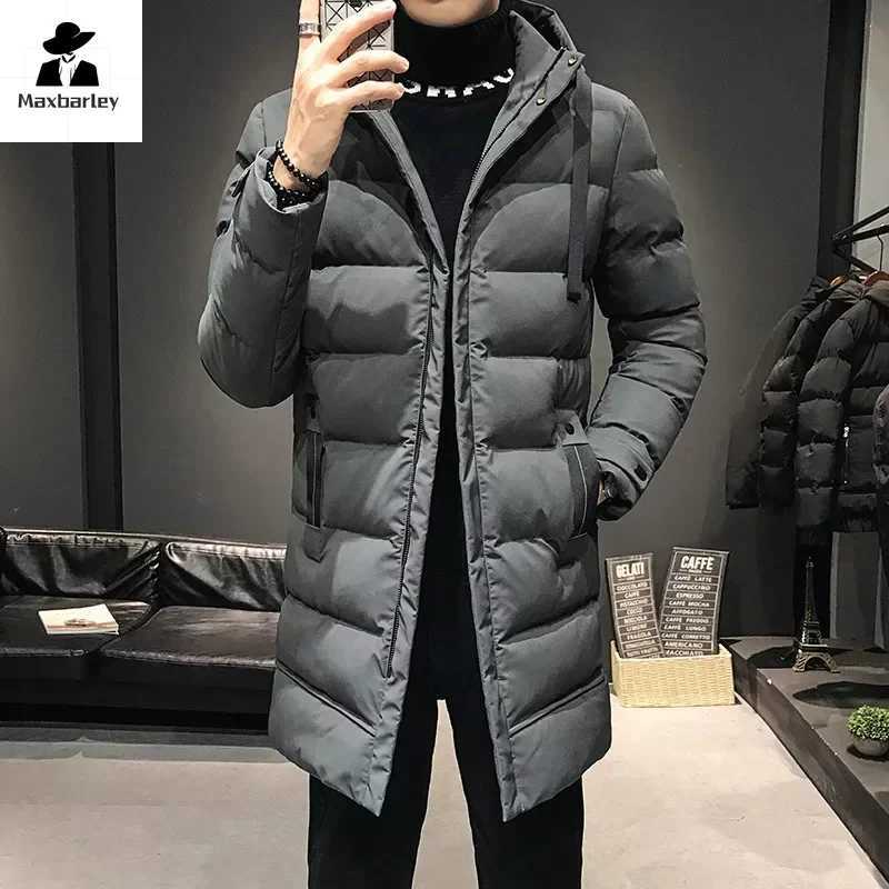 Men Long Down Jackets Winter Coats Chaquetas Hooded Casual Winter Parkas High Quality Male Green Warm Parkas Coats Size 8XL LX241018