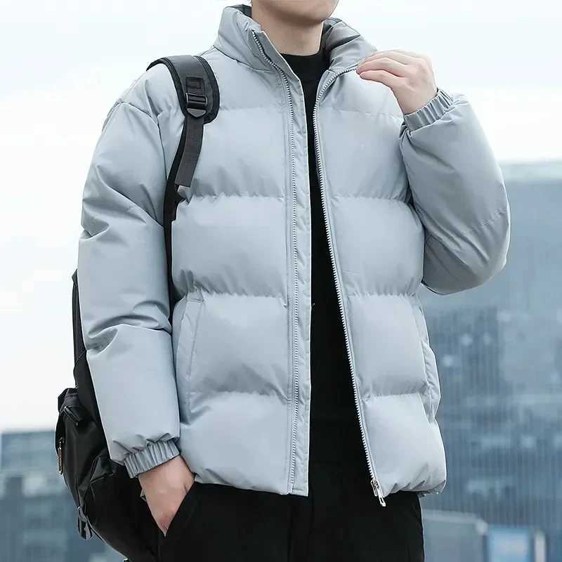 2023Winter Warm Jacket Mens Standing Collar Warm Parka Street Fashion Casual Sports Mens Winter Down Jacket Jackets for Men LX241018