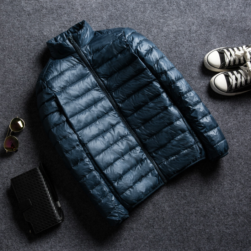 7 Colors Lightweight Water-Resistant Packable Puffer 2024 New Spring Autumn Mens Stand Collar Casual Down Jacket