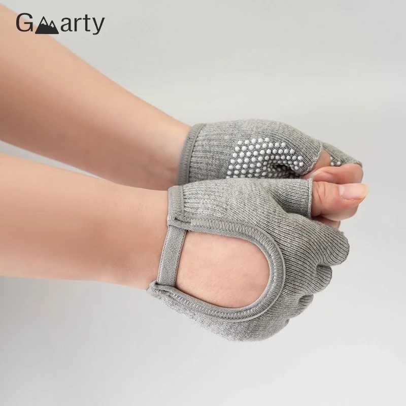 Womens Non slip Yoga Gloves Cotton Half Finger Gloves Breathable Outdoor Bicycle Bicyc Pilates Sports FishingW241018