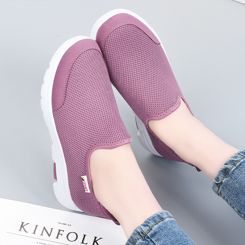 New Model Designer Knitting Slip On Mesh Easy Running For Women Casual Shoes Ddmythur