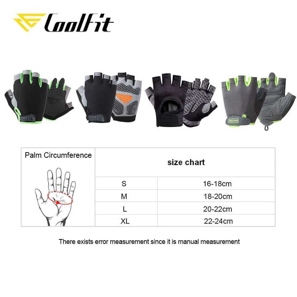 CoolFit Breathable Fitn Gloves Silicone Palm Hollow Gym Gloves Weightlifting Training Dumbbells Crossfit FitnessW241018