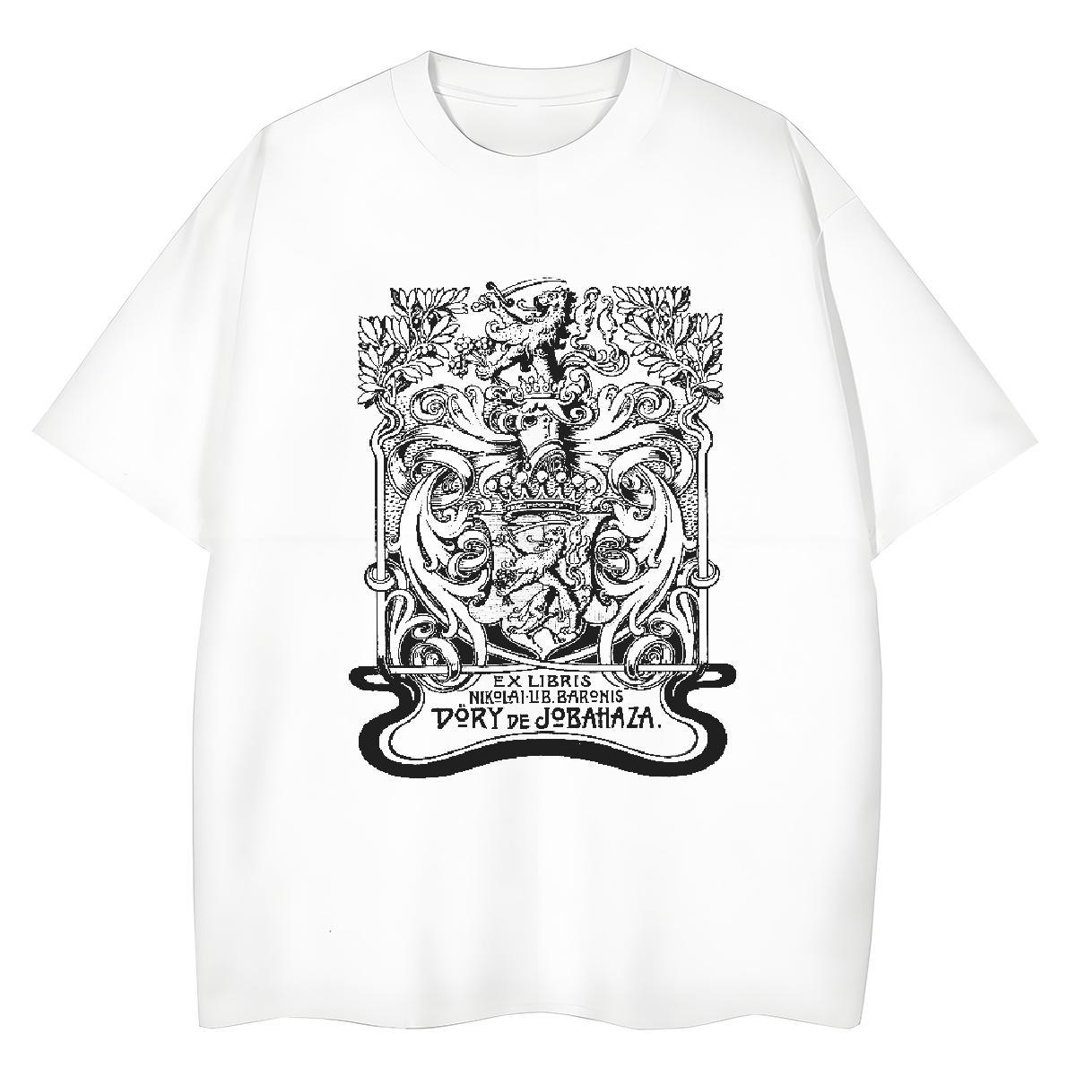 2024 DIY Womens T Shirts 230g Pure Cotton Crew Neck Breathable Summer Casual The Cross Couples T Shirts 5A Plus Size Cartoon Top Tees