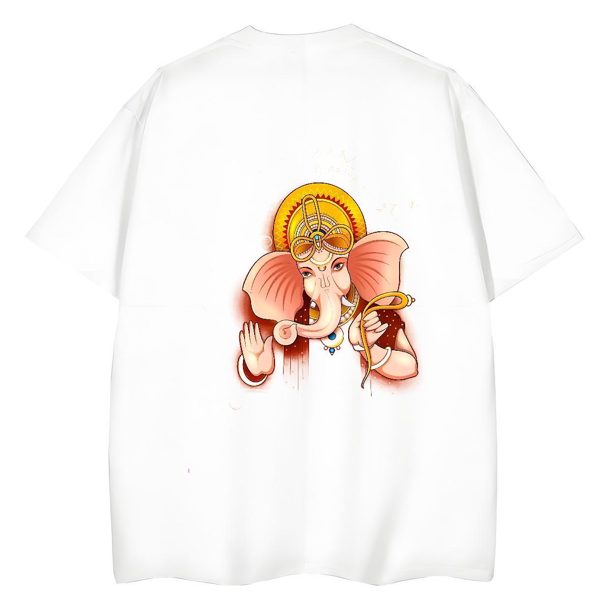 DIY Womens T Shirts 230g Cotton Breathable Outdoor elephant Unisex Tshirts Designer Cartoon Print Top Tees
