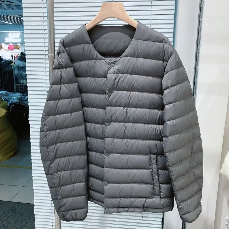 Mens 90% White Duck Er Puffer Jackets 2023 New Autumn Winter Keep Warm Lightweight Packable Men Down Coat