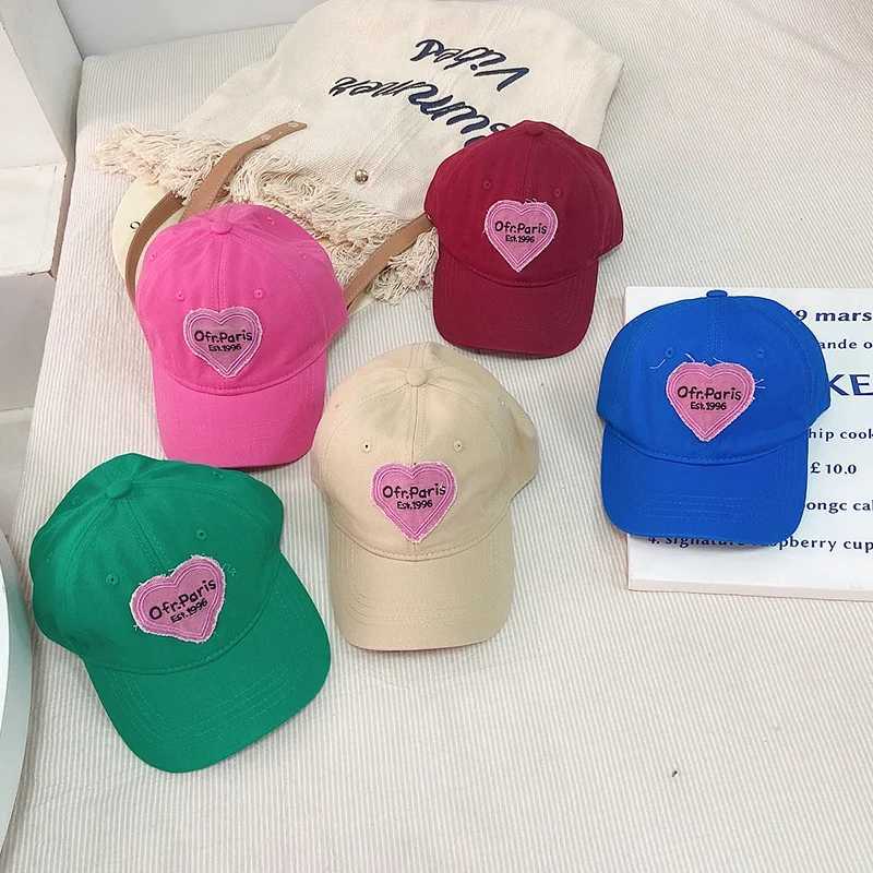 Baby Girl Boy Baseball Caps Summer Autumn Fashion Letter Embroidery Kids Hats Adjustable Casual Caps Outdoor Visor Hats LX241018