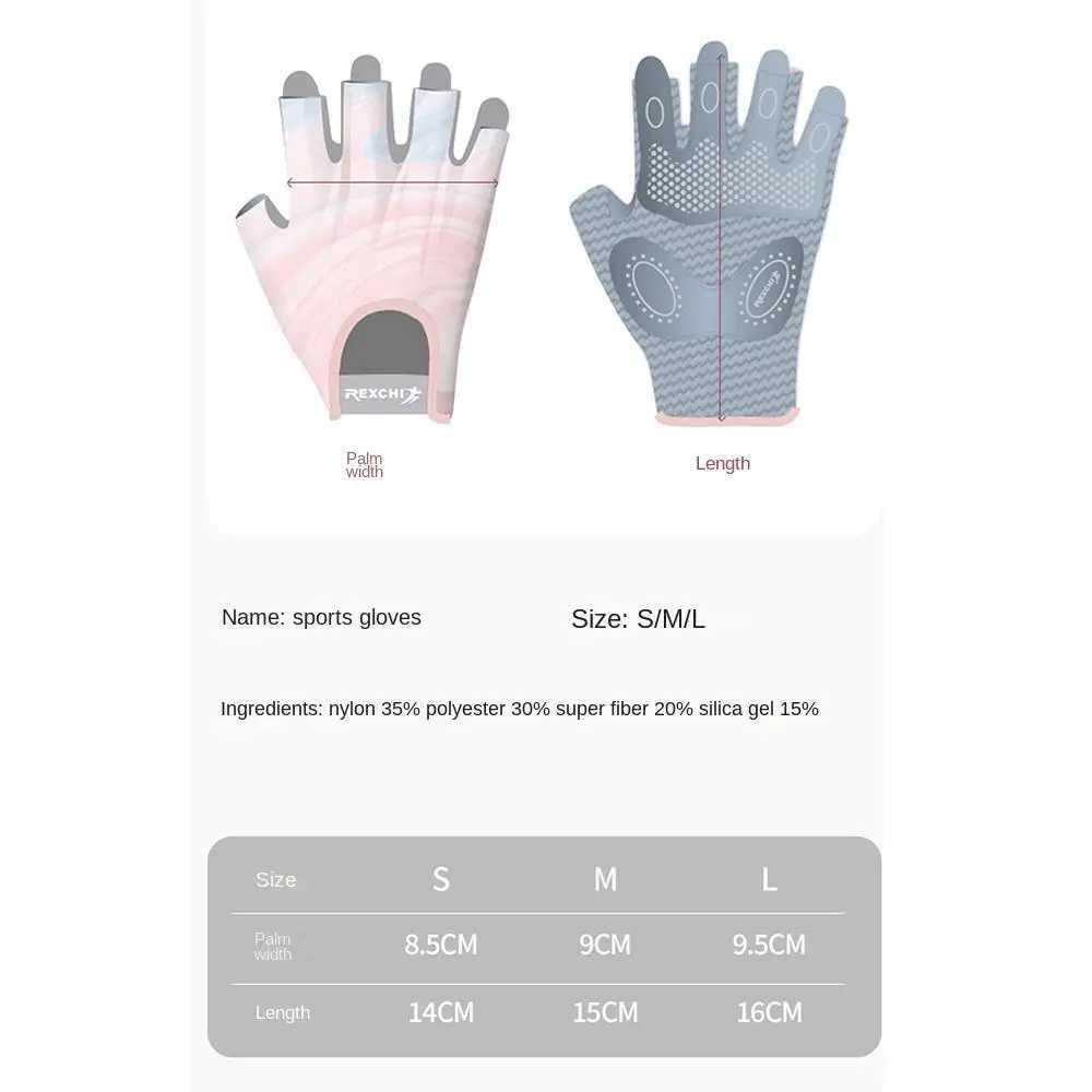 Fitn gloves half finger gloves breathable thin exercise gloves S/M/L Chinlon fitness gloves weightlifting glovesW241018