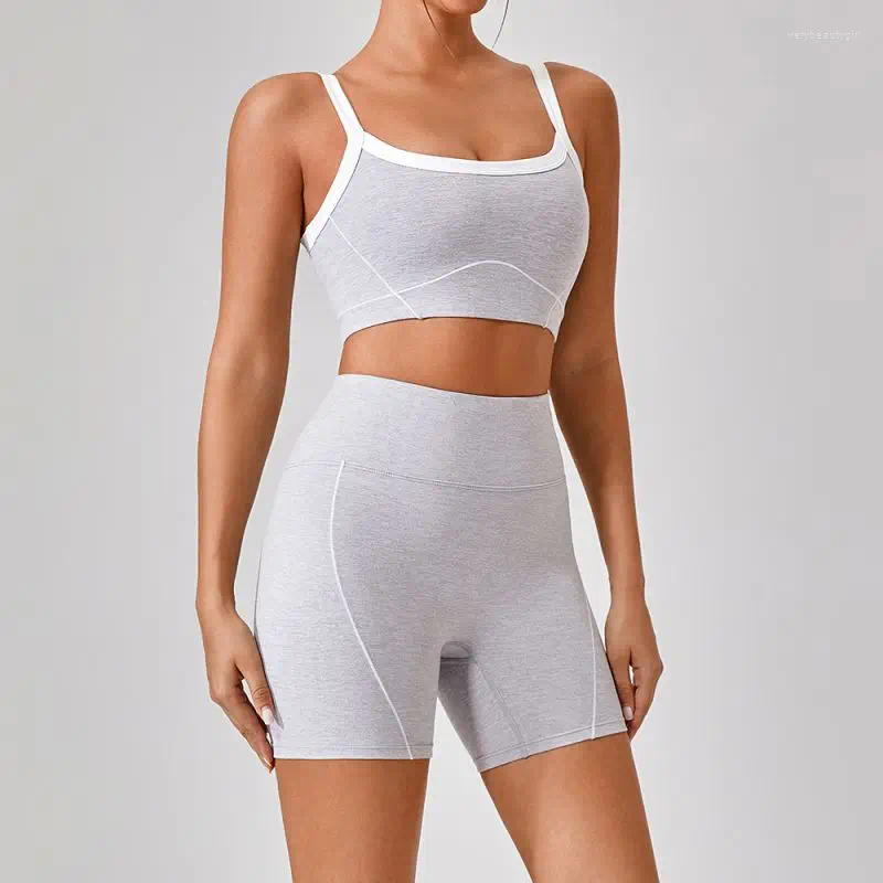 Outfits For Woman Tracksuit Active Sets Summer 2pcs Patchwork Sport Yoga Suit High Waist Flare Split Leggings Fitness Workout Set Sportwear