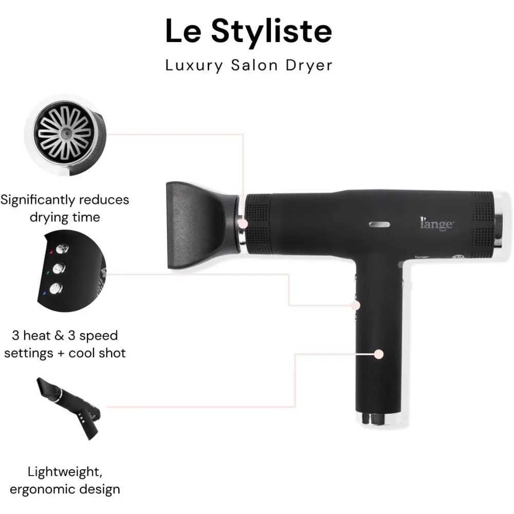 Quiet brushless hair dryer with diffuser 1875 watts used for 4X faster hair dryers W241018