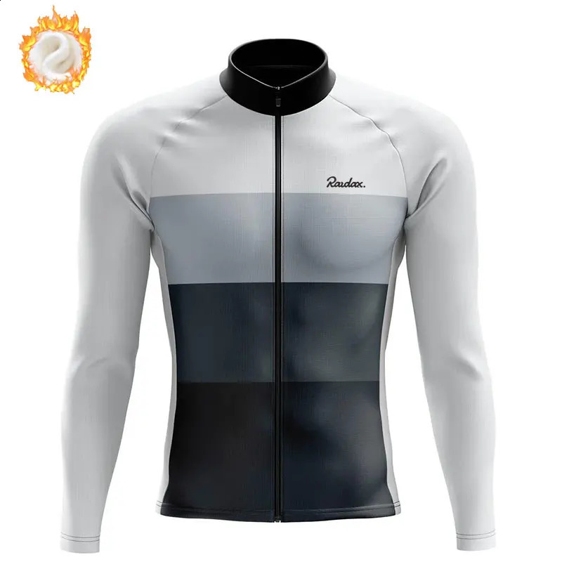 Winter Bicycle Jacket Mens Winter Wool Bicycle Top Outdoor Mountain Bike Long Sleeve Bicycle Shirt 241018