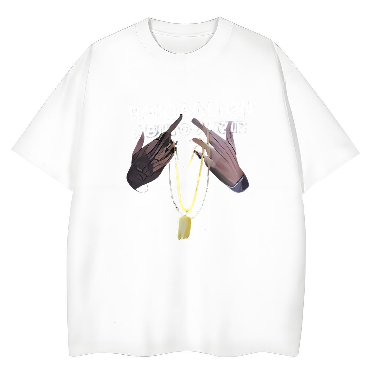 Factory Direct T-Shirts 230g Cotton Breathable Crew Neck Casual hands Womens Tshirts Soft Graphic Tee Shirt