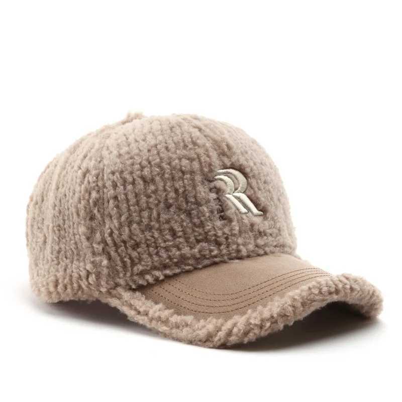 Baseball Cap Women Autumn Winter Lambswool Warm Hats For Man Snapback Hat Female Hip Hop Cap Gorras Bone Casquette Gorro HatsX241018