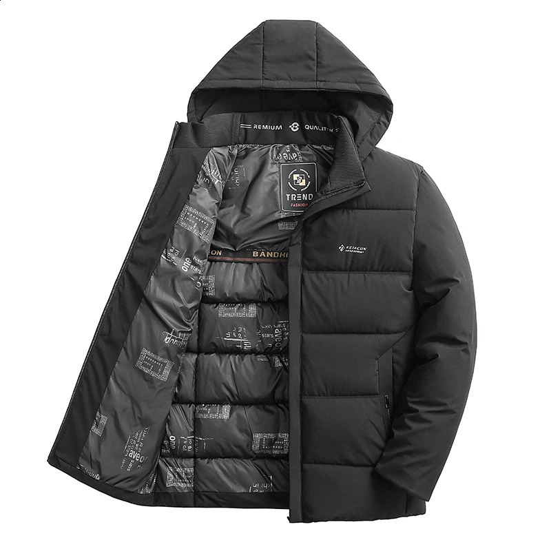 Mens long Parka jacket heavy-duty warm jacket windproof jacket mens clothing winter er casual fashion hoodie 241007