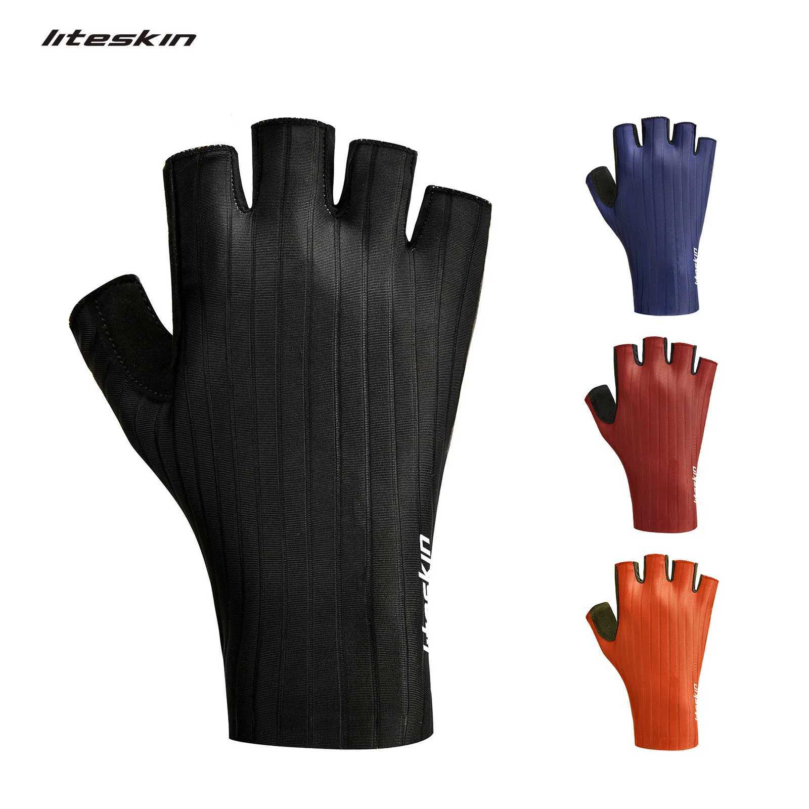 Liteskin Bicycle Gloves Half Finger Shockproof Wear resistant Breathable Quick drying Mens MTB Road Bicycle GlovesW241018