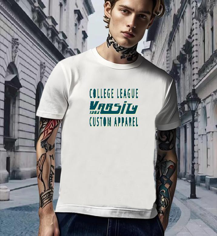 Free Shipping T Shirts Men 230g Pure Cotton letter Daily Outfit Anime Crew Neck Men Tops Tees New Arrival Tee Shirt