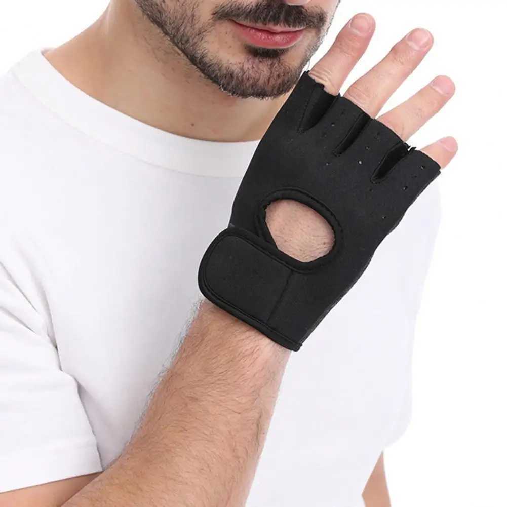 Mens Fitness Gloves Weightlifting Gym Bicycle Yoga Fitness Training Thin Summer Breathable Half Finger GlovesW241018