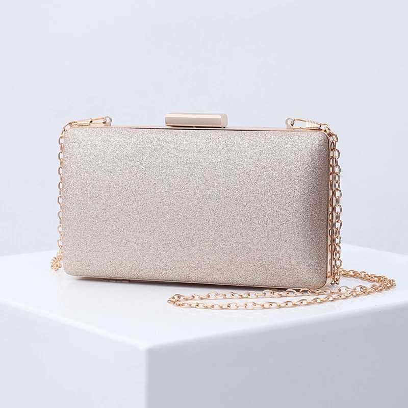 New Year luxury designer handbag champagne evening wallet retro shiny shoulder cross body bag wedding wholesale Z241018