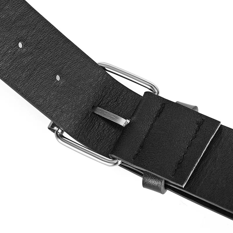 White Hip Hop Punk Neutral Belt Rose Red Square Decorative Pin Buckle Girls Fashion Edition Jeans Y2k Womens Belt 241018