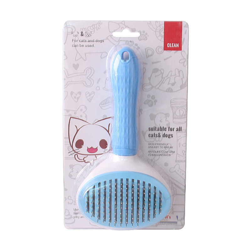 Self Cleaning Slicker Brush Dog Brush & Cat Brush with Massage Particles Removes Loose hair & Tangles Skin Friendly & Promote Circulation