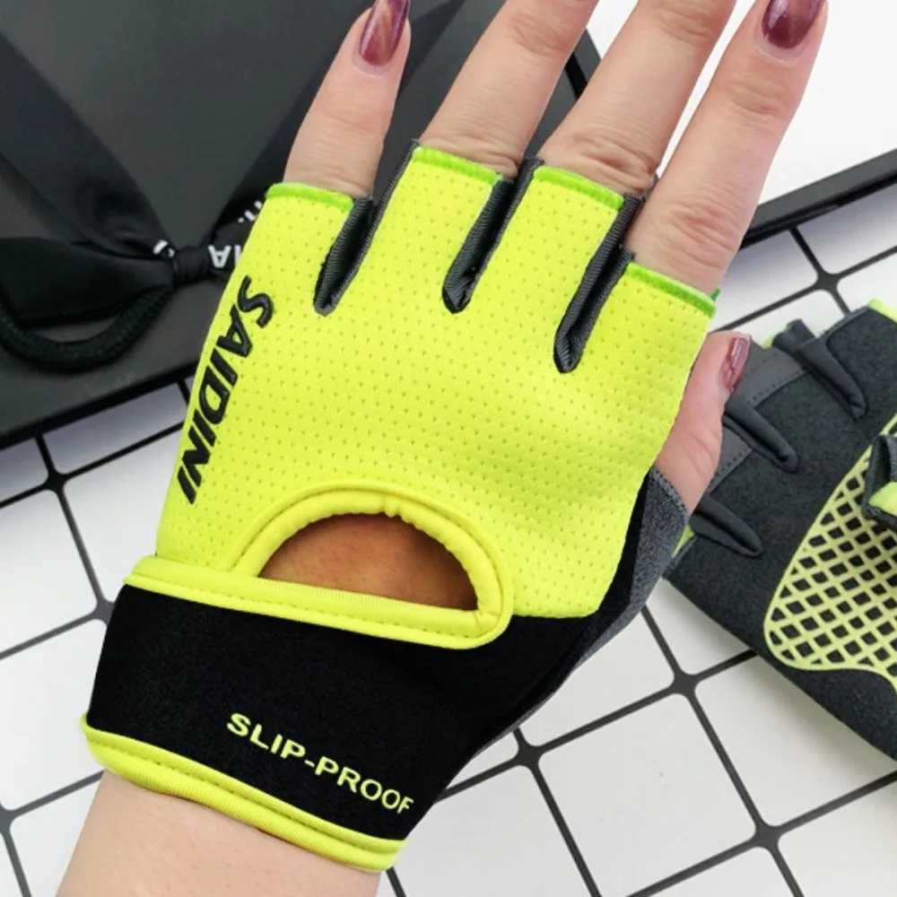 Womens fitness gym fitness gloves fitness weightlifting yoga dumbbells high elasticity breathable gloves equipment trainingW241018