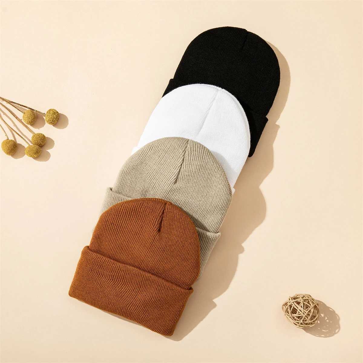 1pcs Baby Knitted Hat Autumn Winter Warm Newborn Infant for Boys Girls Soft Comfortable Toddler Kids Bonnet LX241018