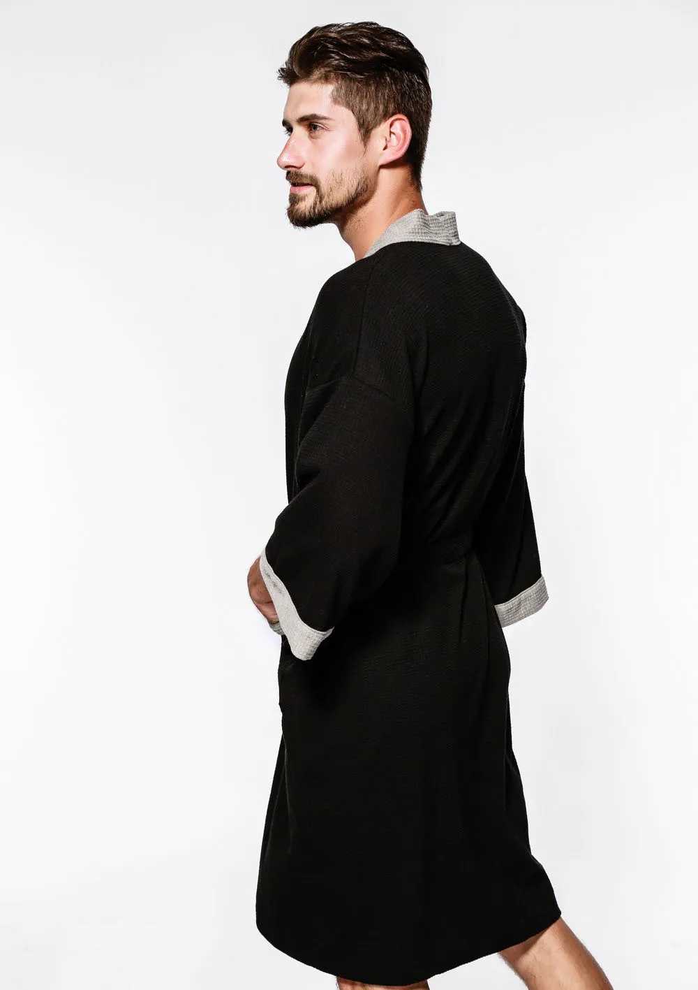 Plus Size Summer Spring Men Bathrobe 8XL Bust 140cm 7XL 6XL Sleepwear Pajama Large SizeXJ241018