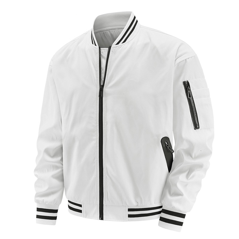 Autumn Men's Bomber Jackets Fashion Stretwear Windbreaker Pilot Coats Men Sports Baseball Uniform Jacket Clothing Large Size