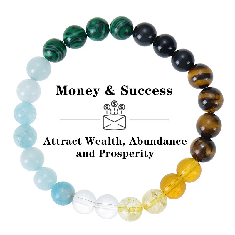 Money Success Bracelet Womens Gemstone Natural Stone Tiger Eye Aventurine Retro Jewelry Bracelet Fashion Boyfriend Gift 241018
