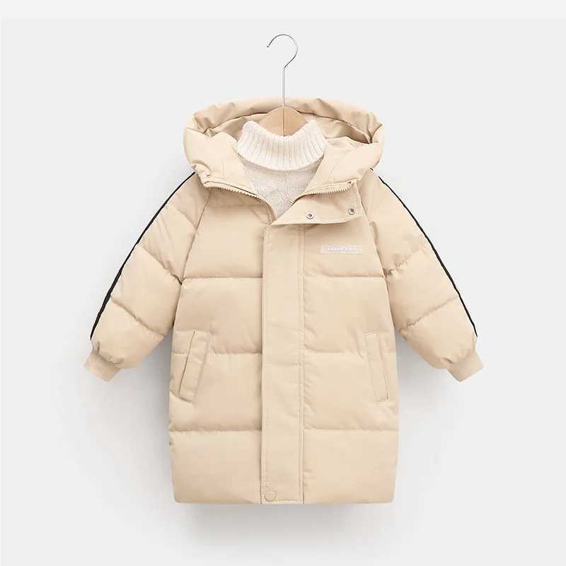 New thick coat winter boy girl apron warm coat childrens clothing hooded cotton clothing snow jacket M241018